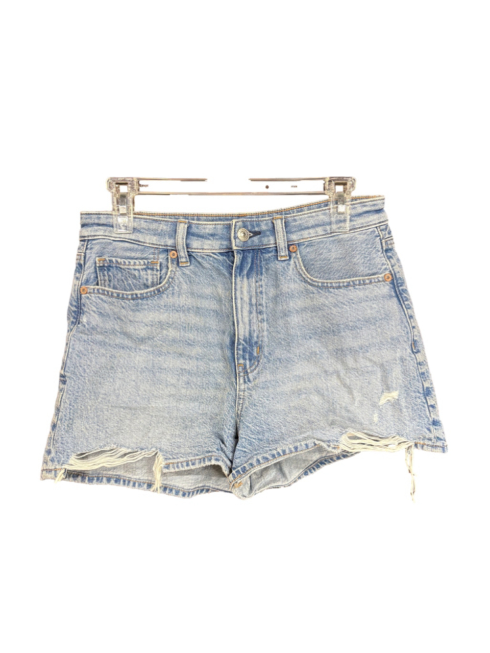 Women's American Eagle Distressed Denim Jean Shorts Blue Size 6